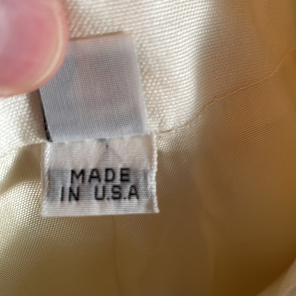 Vintage 80’s Women’s 6 Suit Jacket/Blazer Ivory Made in The USA Deadstock NWT - Picture 8 of 14